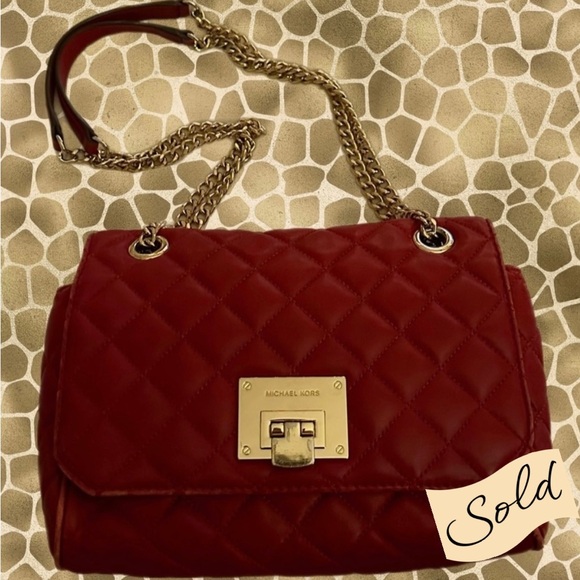 MICHAEL Michael Kors Handbags - MICHAEL Michael Kors “Vivianne” Quilted Leather Shoulder Flap Bag